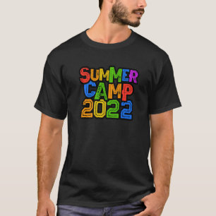 Colorful Kids Summer Camp 2022 Host Summer Counsel T-Shirt