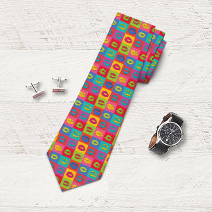 Colorful Kissing Lips Tie