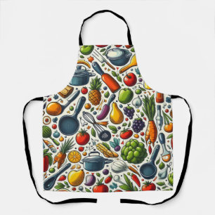 Colorful kitchen. apron