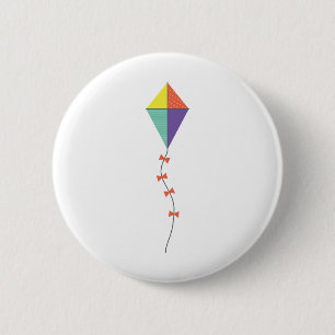 Colorful Kite 6 Cm Round Badge