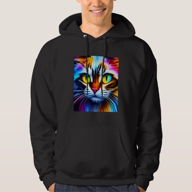 Colorful Kitten Hoodie (Front)