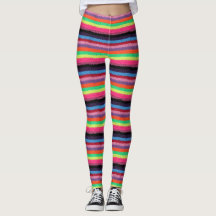 Colorful knitted leggins