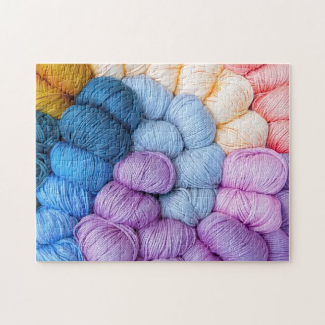 Colorful Knitting Yarn Jigsaw Puzzle (Horizontal)