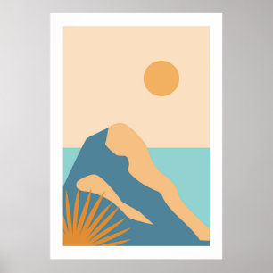 Colorful landscape poster