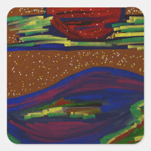 Colorful Landscape Sticker Set