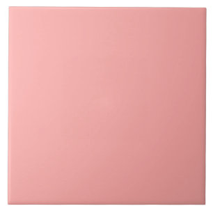 Colorful leaf pattern solid pink tile