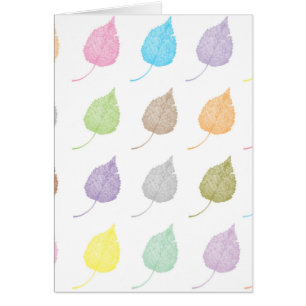 Colorful leaves pattern