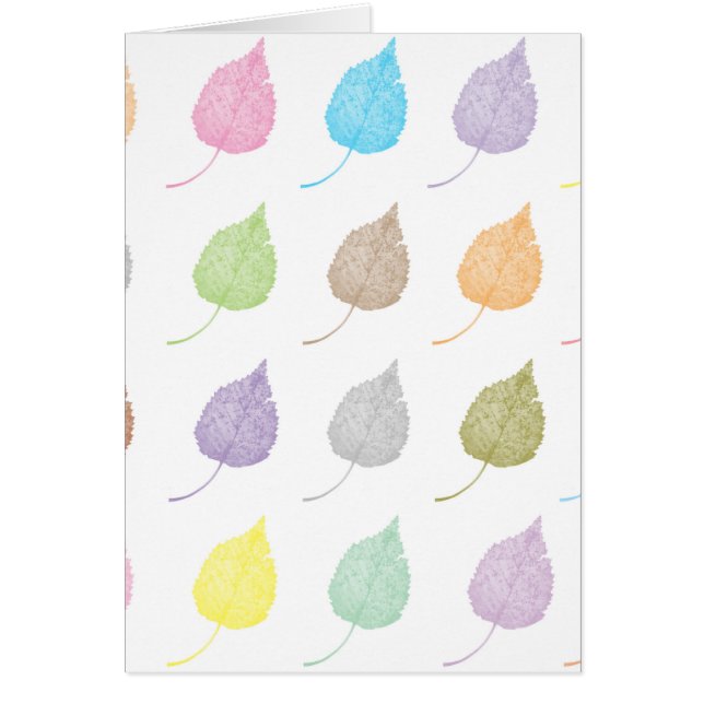 Colorful leaves pattern (Front)