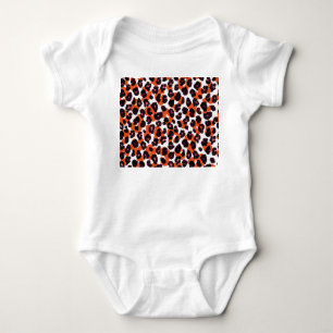 Colorful Leopard Pattern: Seamless Design. Baby Bodysuit