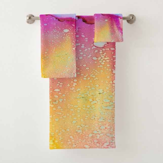 colorful life bath towel set (Insitu)