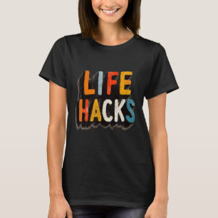 Colorful Life Hacks Emblem T-Shirt
