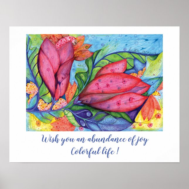Colorful life wish poster (Front)
