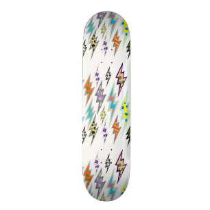 Colorful Lightning Bolt Skateboard