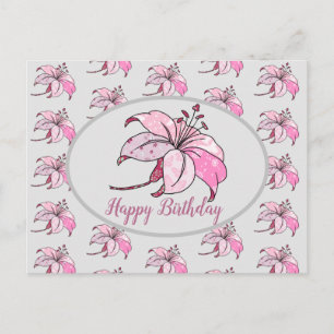 colorful Lilie postcard