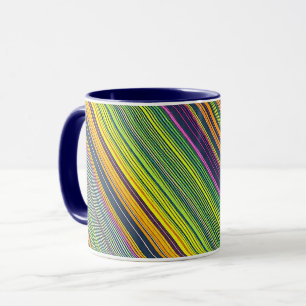 Colorful Line Pattern Coffee Mug