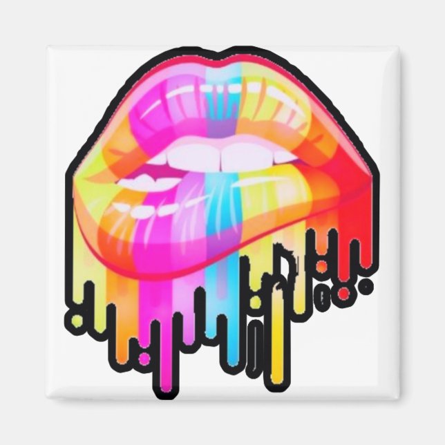 Colorful Lips Magnet (Front)