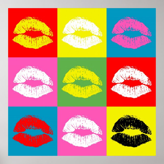 Colorful lips poster (Front)
