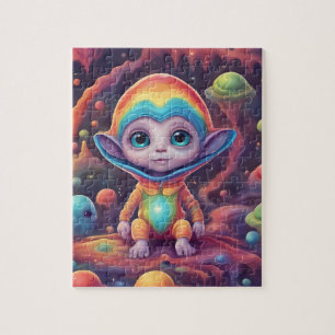 Colorful Little Cute ET Jigsaw Puzzle