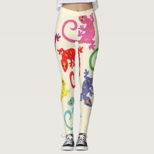 Colorful Lizards Leggings