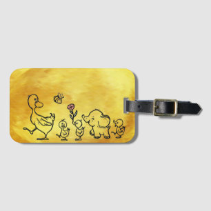 colorful luggage tag
