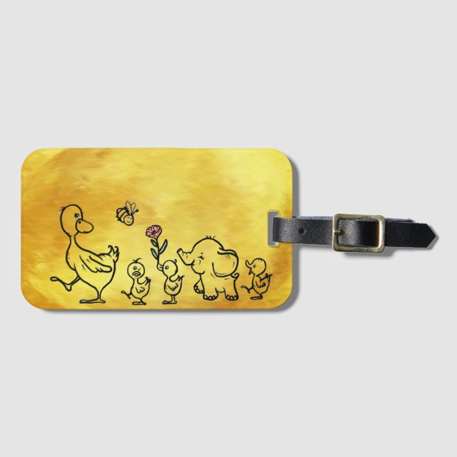 colorful luggage tag (Front Horizontal)