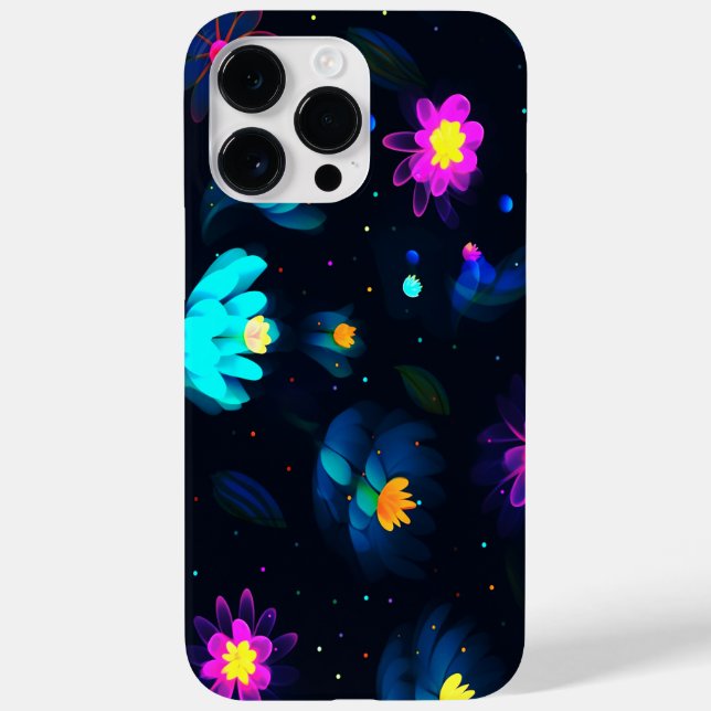 COLORFUL LUMINOUS MAGICAL FLOWER DESIGN Case-Mate iPhone CASE (Back)