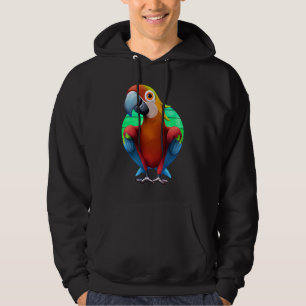 Colorful Macaw Parrot Sunset Hoodie
