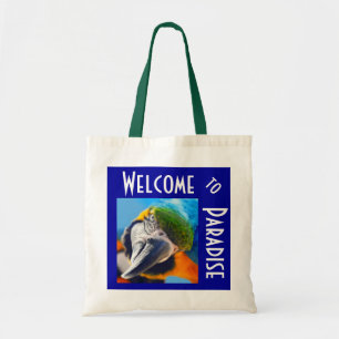 Colorful Macaw Tropical Tote Bag