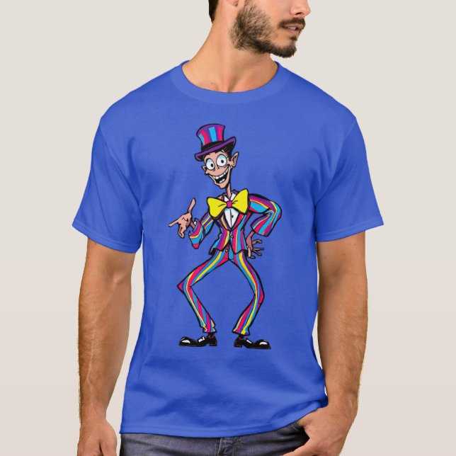 Colorful Madness Eccentric Cartoon Character 2 fun T-Shirt (Front)