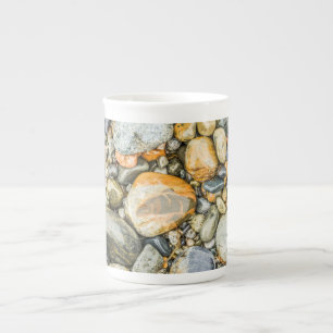 Colorful Maine Coast Rocks Bone China Mug