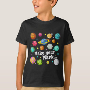 Colorful Make Your Mark Happy Dot Day Teacher Kids T-Shirt