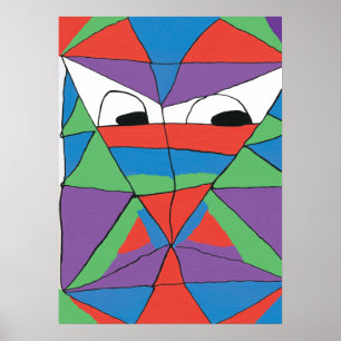 Colorful Man Abstract Poster