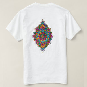 Colorful Mandala Back Print T-Shirt