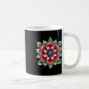 Colorful Mandala Flower Boho Yoga Lotus Symbol Coffee Mug