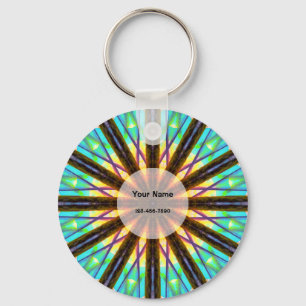 Colorful Mandala Key Ring
