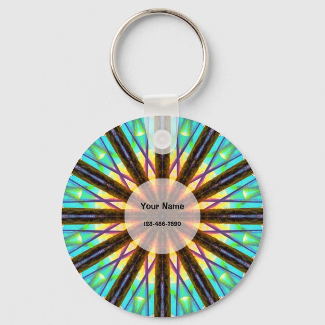 Colorful Mandala Key Ring (Front)
