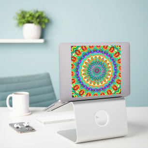 Colorful mandala vinyl sticker