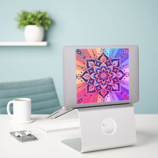 Colorful mandala vinyl sticker