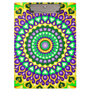 Colorful mandala with vibrant colours  clipboard