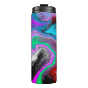 Colorful Marble Art Explosion  Thermal Tumbler