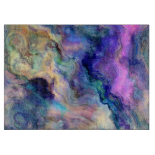 Colorful marble cutting board