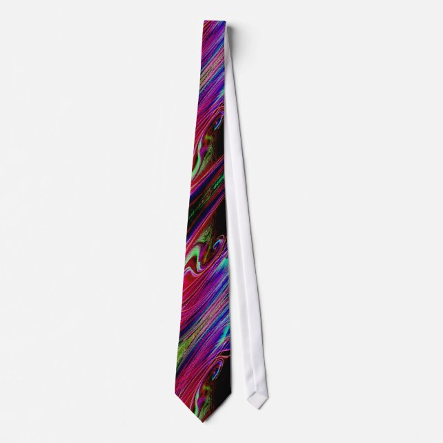 COLORFUL MARBLED DESIGN TIE (Front)