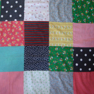 colorful material vintage style patchwork wrapping paper