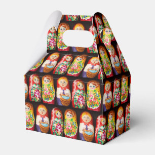 Colorful Matryoshka Dolls Favour Box