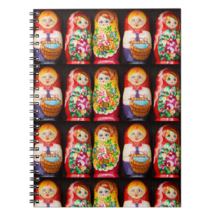 Colorful Matryoshka Dolls Notebook