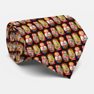 Colorful Matryoshka Dolls Tie