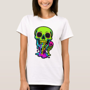 Colorful Melting Skull T-Shirt