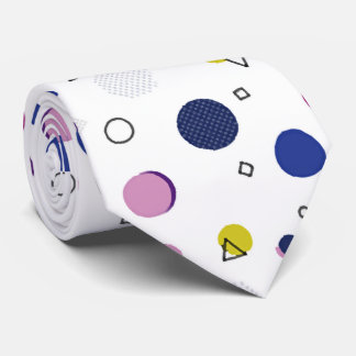 Colorful Memphis Pattern Tie