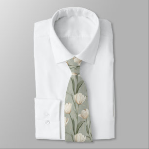 Colorful Mens Fashion Tulip Flower Tie