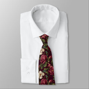 Colorful Menswear Ties Gardenias Flower